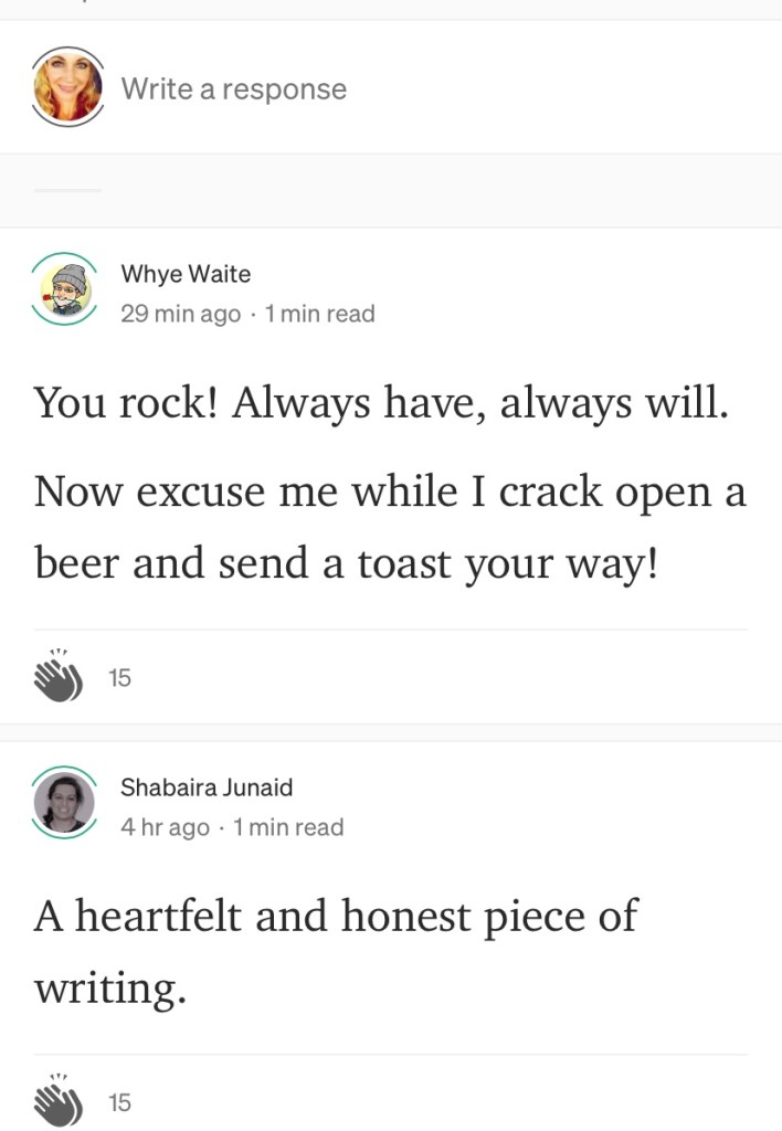 Good reviews from readers on Medium