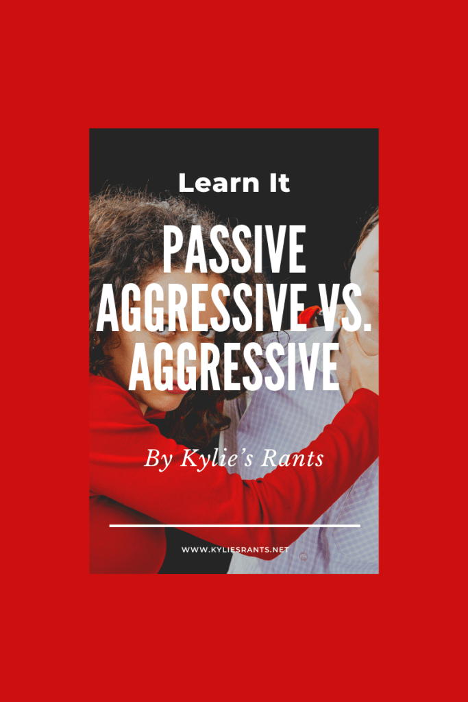 A woman showing aggressive behavior while a man shows passive aggressive response.