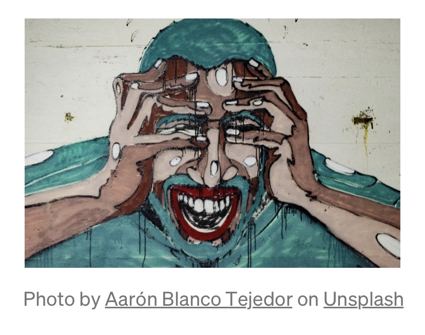 A man is going crazy from the stressors of his life.￼